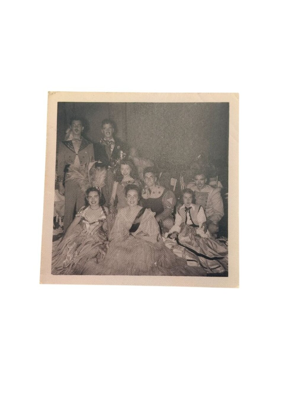 Vintage 1950 Ringling School Party Photo Group Costumes At Ringling Towers Hotel